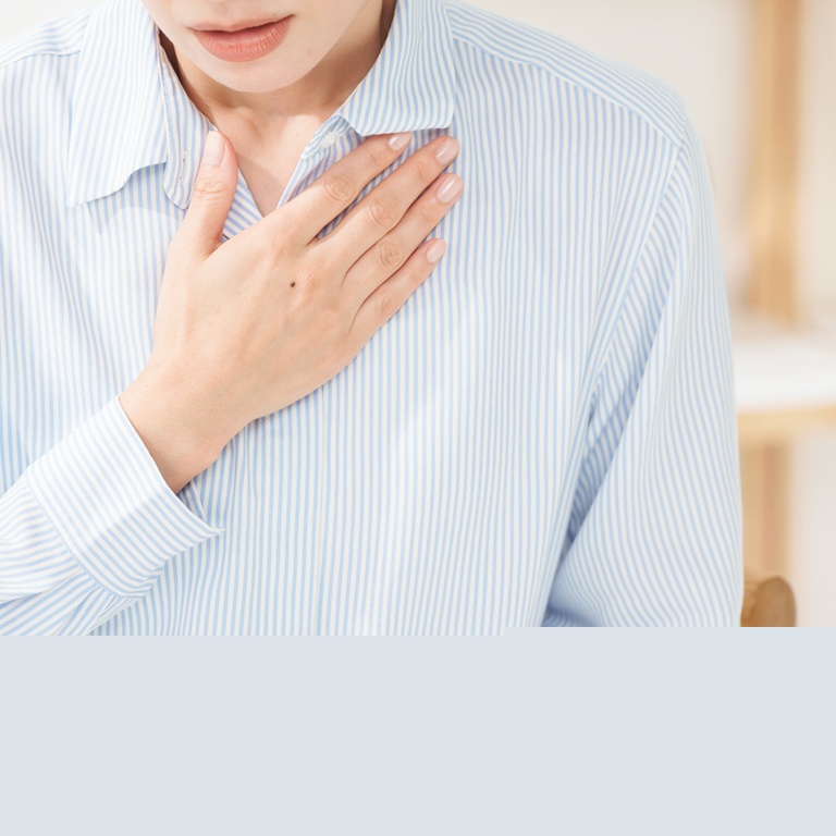 Symptom image: Palpitations / shortness of breath